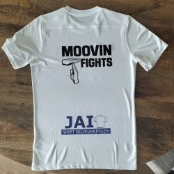 Bedrukt shirt voor kickboks wedstrijd