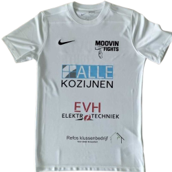 Bedrukt shirt voor kickboks wedstrijd
