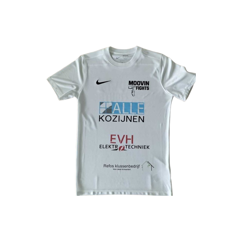 Bedrukt shirt voor kickboks wedstrijd